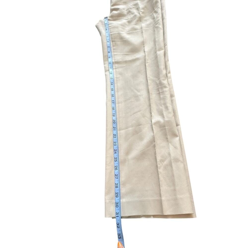 J.Crew Dress Pants Trousers Tan Office Work Career Business Straight Leg Size 6 - Picture 10 of 11